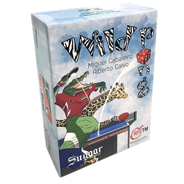 Sugaar Editorial Wild Pong SGWP01ES - Juego de Mesa Familiar de Animales, 2-4 Jugadores, Partidas 25 Min, +10 Años, Cartas y Dados, Edición Bilingüe Español/Inglés