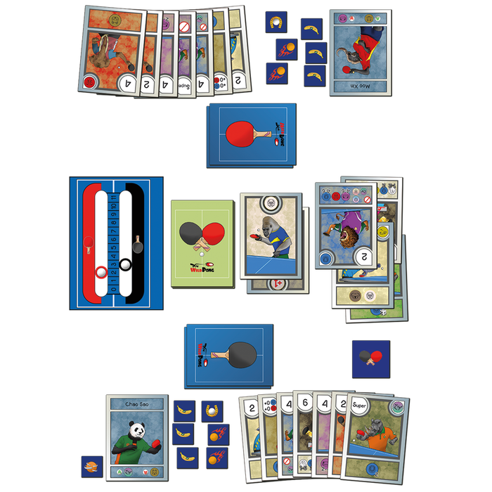 Sugaar Editorial Wild Pong SGWP01ES - Juego de Mesa Familiar de Animales, 2-4 Jugadores, Partidas 25 Min, +10 Años, Cartas y Dados, Edición Bilingüe Español/Inglés