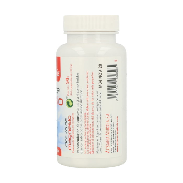 Plantis Cloruro de Magnesio 100 comprimidos Plantis Cloruro de Magnesio 100 comprimidos
