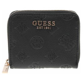 Guess, Cartera de tela, Tarjeta SLG, SWPG8403370BLA, Negro, Para mujeres