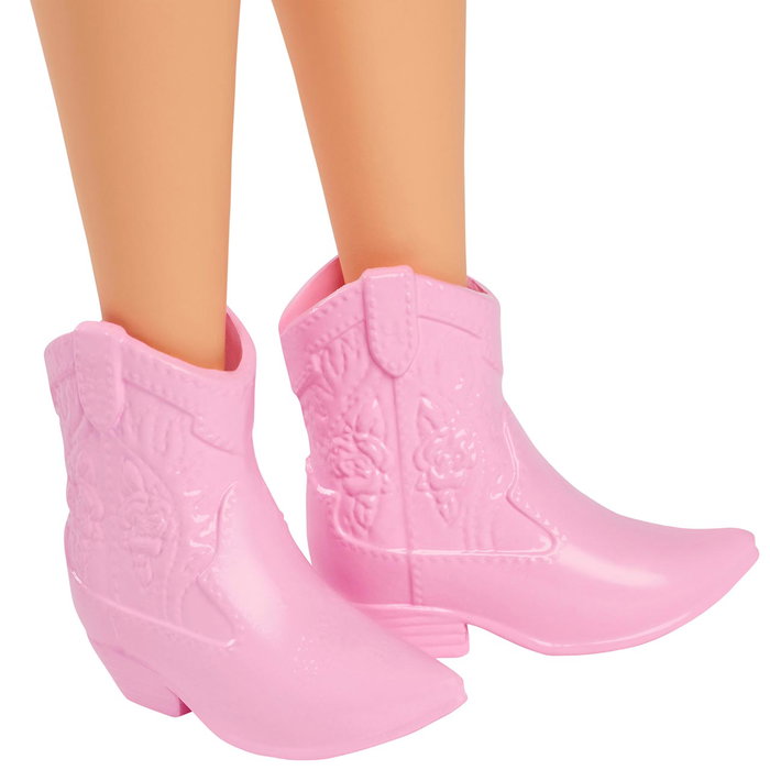 Barbie HYT89 Muñeca Barbie Fashionista Cuerpo Curvilíneo Vestido Mariposas Mattel