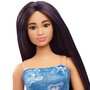 Barbie HYT89 Muñeca Barbie Fashionista Cuerpo Curvilíneo Vestido Mariposas Mattel