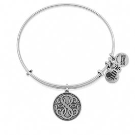 Alex And Ani Pulsera SEND VIDA II Gris Metal
