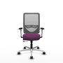 PIQUERAS Y CRESPO Silla de oficina Zulema con mecanismo Sincro/Traslack, Morado y Gris