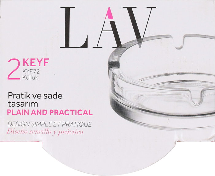 Lav Set 2 Ceniceros Redondos 11 cm Colección Keyf (24 Cajas)