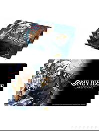 Bandai Tapete y Caja de Almacenamiento One Piece, Alfombra de Juego 30x61cm, Caja 16.5x8x11cm