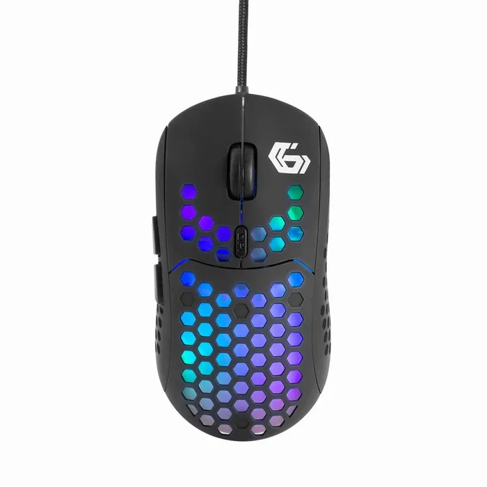 Gembird MUSG-RAGNAR-RX400 Ratón Gaming 10000 DPI 6 Botones LED Ambidextro para Juegos con Cable USB Negro
