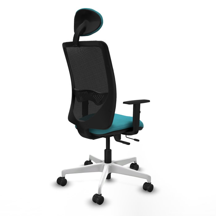 PIQUERAS Y CRESPO Silla de oficina Zulema con mecanismo Sincro/Traslack Turquesa y Negro PIQUERAS Y CRESPO Silla de oficina Zulema con mecanismo Sincro/Traslack Turquesa y Negro