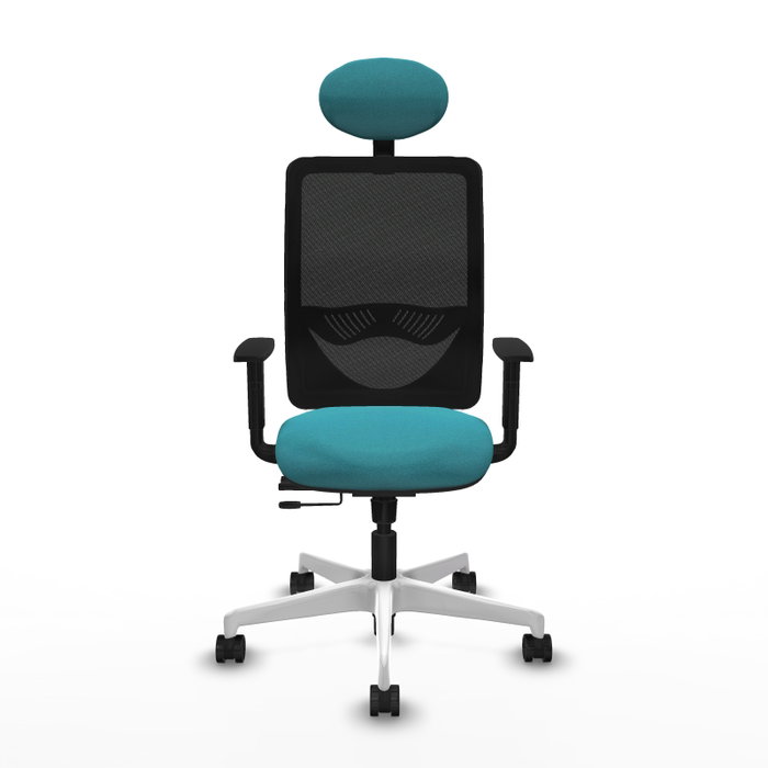 PIQUERAS Y CRESPO Silla de oficina Zulema con mecanismo Sincro/Traslack Turquesa y Negro PIQUERAS Y CRESPO Silla de oficina Zulema con mecanismo Sincro/Traslack Turquesa y Negro