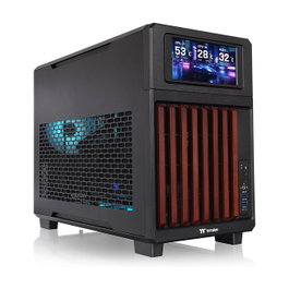 Thermaltake TR200 WS Caja PC Negra Mini-ITX Micro ATX Acero Altura CPU 17.5cm Longitud GPU 36.5cm