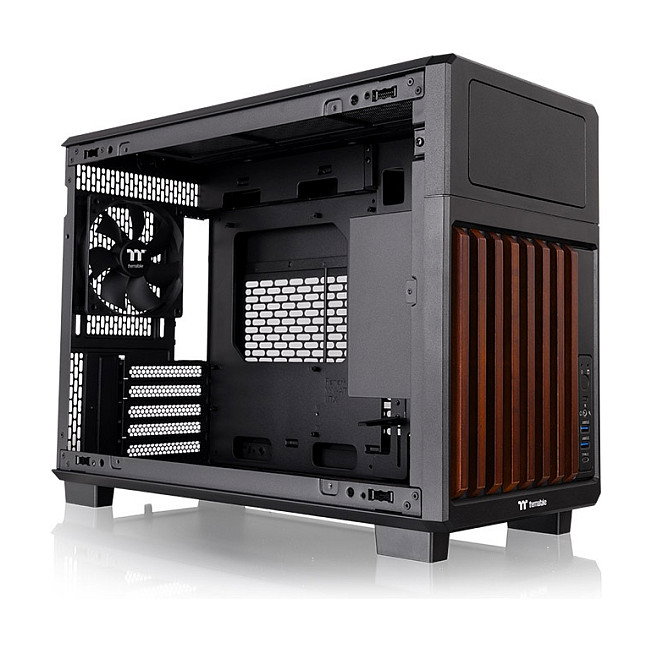 Thermaltake TR200 WS Caja PC Negra Mini-ITX Micro ATX Acero Altura CPU 17.5cm Longitud GPU 36.5cm