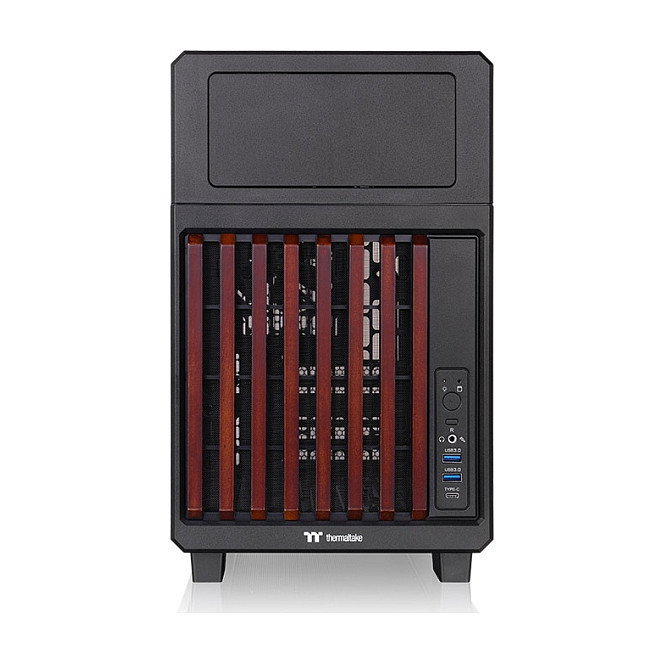 Thermaltake TR200 WS Caja PC Negra Mini-ITX Micro ATX Acero Altura CPU 17.5cm Longitud GPU 36.5cm