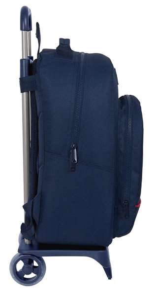 Safta Mochila 305 con Carro 905 Reciclado Blackfit8 Authentic Negra 32x42x15cm