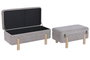 DKD Home Decor Set de 2 piezas con almacenamiento interior
