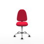 PIQUERAS Y CRESPO Silla de oficina Aýna en Rojo con Base Cromada