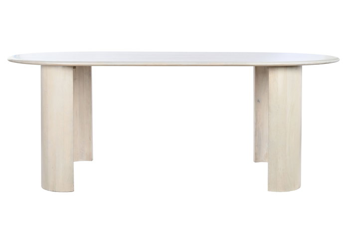 DKD Home Decor Mesa Comedor Mango Blanco 200x100x76 DKD Home Decor Mesa Comedor Mango Blanco 200x100x76