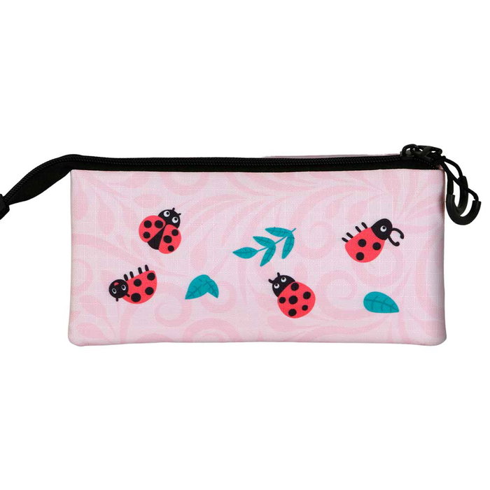 Oh My Pop Estuche Portatodo Triple Ladybug Rosa