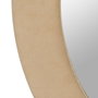 Espejo Redondo Beige Mdf-Tejido 80 X 4 X 80 cm