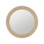 Ixia Espejo Redondo Beige MDF-Tejido 80 x 4 x 80 cm