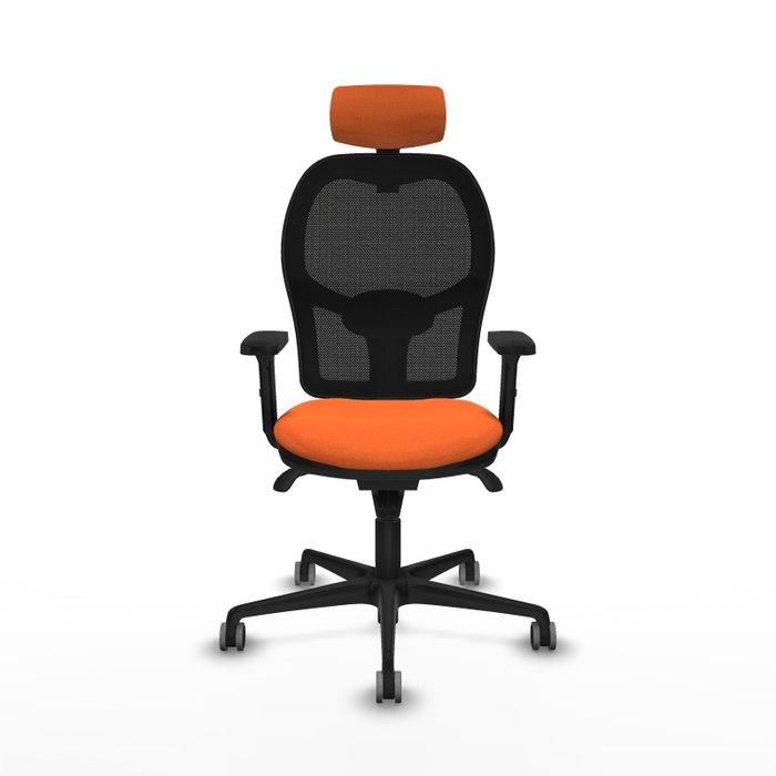 PIQUERAS Y CRESPO Silla de oficina Jorquera con Mecanismo Sincro Naranja y Negro PIQUERAS Y CRESPO Silla de oficina Jorquera con Mecanismo Sincro Naranja y Negro