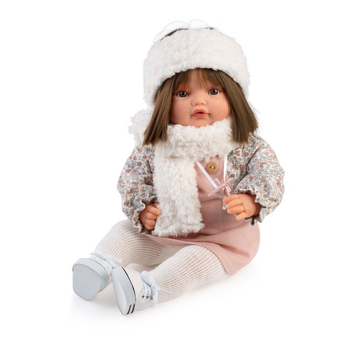 Muñecas Antonio Juan Muñeca Beni Classics 42 cm - Llora al quitar chupete, cuerpo blandito, idiomas: inglés, francés, alemán, portugués, español