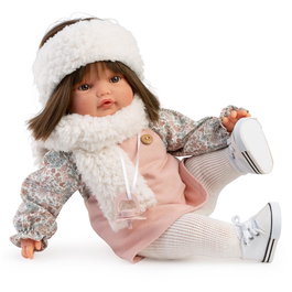 Muñecas Antonio Juan Muñeca Beni Classics 42 cm - Llora al quitar chupete, cuerpo blandito, idiomas: inglés, francés, alemán, portugués, español