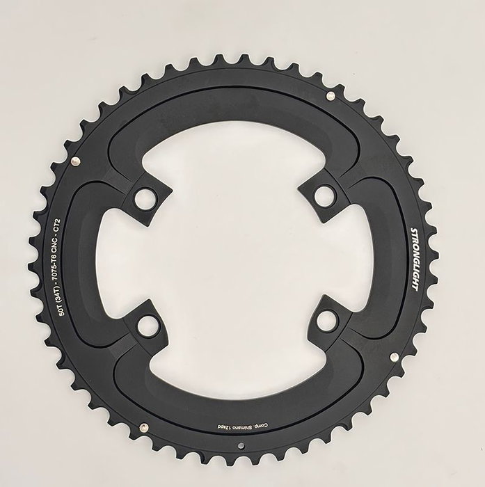 Stronglight Plato 50T compatible con Shimano Dura-Ace FC-R9200 2x12 Negro Aluminio 7075-T6 Stronglight Plato 50T compatible con Shimano Dura-Ace FC-R9200 2x12 Negro Aluminio 7075-T6