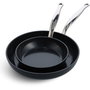 GreenPan Barcelona Pro Juego de 2 Sartenes 20+28cm Negro