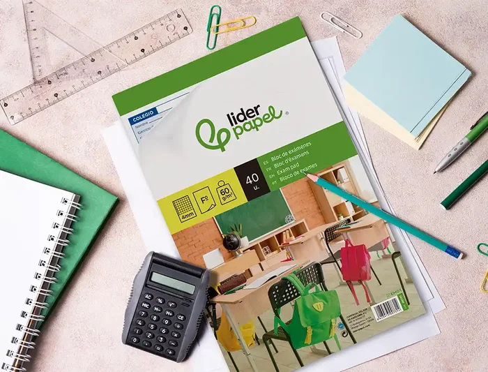 Liderpapel Bloc Exámenes Cuadriculado 4mm Folio (215x315 mm) 40 Hojas 60 g/m² Liderpapel Bloc Exámenes Cuadriculado 4mm Folio (215x315 mm) 40 Hojas 60 g/m²