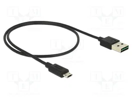 DeLOCK Cable USB 2.0 Tipo A a Micro-USB B 0,5 m Negro