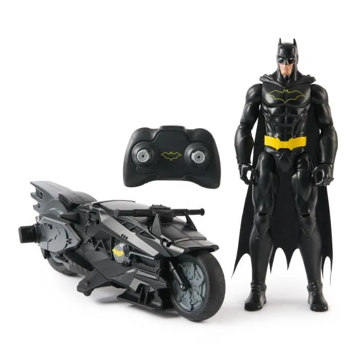 Batman Batmoto RC + Pack Batman Figura 30 cm SPI6072896