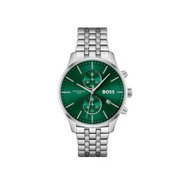 Boss 1513975 con esfera verde y correa gris