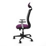 PIQUERAS Y CRESPO Silla de oficina Zulema con mecanismo Sincro/Traslack, Morado y Negro