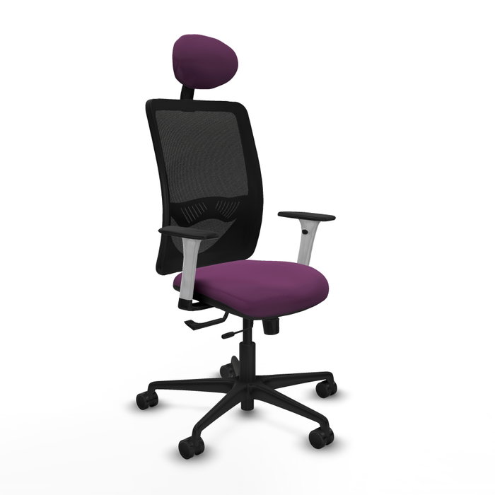 PIQUERAS Y CRESPO Silla de oficina Zulema con mecanismo Sincro/Traslack, Morado y Negro PIQUERAS Y CRESPO Silla de oficina Zulema con mecanismo Sincro/Traslack, Morado y Negro