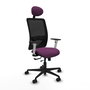 PIQUERAS Y CRESPO Silla de oficina Zulema con mecanismo Sincro/Traslack, Morado y Negro