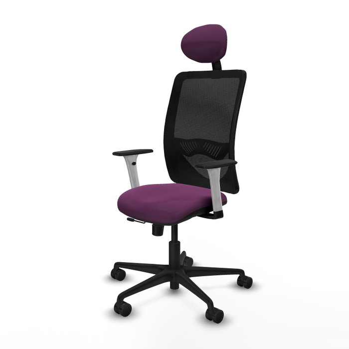 PIQUERAS Y CRESPO Silla de oficina Zulema con mecanismo Sincro/Traslack, Morado y Negro PIQUERAS Y CRESPO Silla de oficina Zulema con mecanismo Sincro/Traslack, Morado y Negro