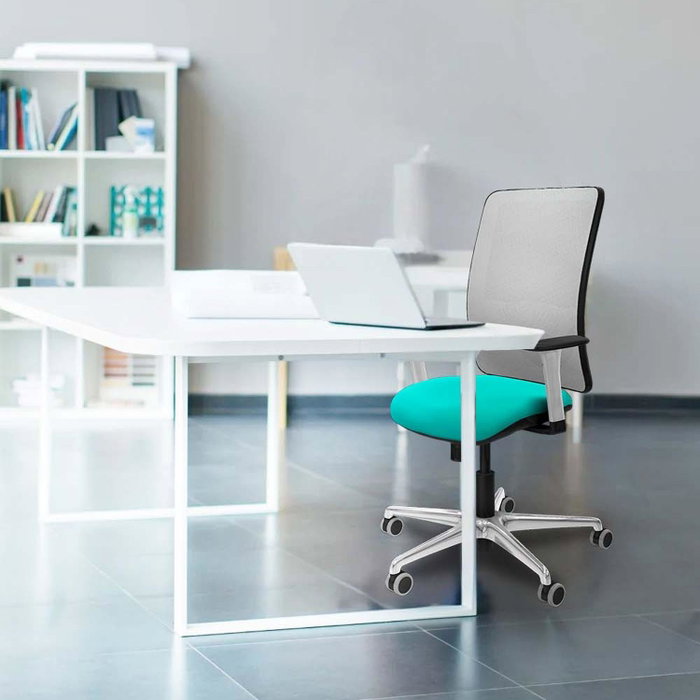 PIQUERAS Y CRESPO Silla de oficina Zulema con mecanismo Sincro, Marrón y Gris PIQUERAS Y CRESPO Silla de oficina Zulema con mecanismo Sincro, Marrón y Gris