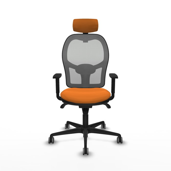 PIQUERAS Y CRESPO Silla de oficina Jorquera Naranja y Gris