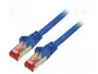 GOOBAY Patch cord S/FTP Cat 6 1m azul