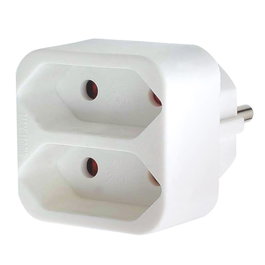 GSC Evolution Ladrón doble salida plano Blanco