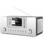 TechniSat DigitRadio 574 IR - Radio Digital DAB+ / FM, Receptor con Mando a Distancia, Color Plata Plateado