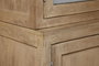 DKD Home Decor Vitrina de Mango y Cristal Natural 200x45x230