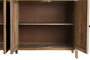 DKD Home Decor Vitrina de Mango y Cristal Natural 200x45x230