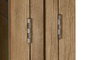 DKD Home Decor Vitrina de Mango y Cristal Natural 200x45x230