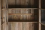 DKD Home Decor Vitrina de Mango y Cristal Natural 200x45x230