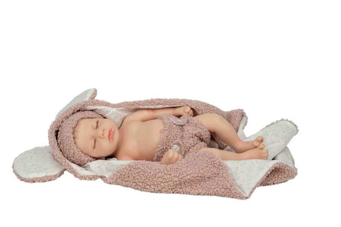 Muñecas Arias Muñeca Real Reborn Arias Alice 35 cm con Manta - Cuerpo de Silicona, Sexo Niña