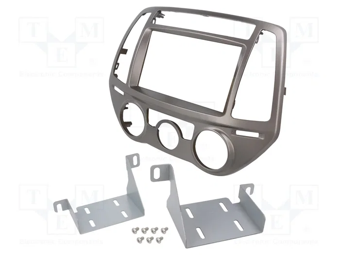 ACV Bastidor de montaje de radio para Hyundai i20 (PB Facelift) 2012-2014, 2 DIN, Plata ACV Bastidor de montaje de radio para Hyundai i20 (PB Facelift) 2012-2014, 2 DIN, Plata
