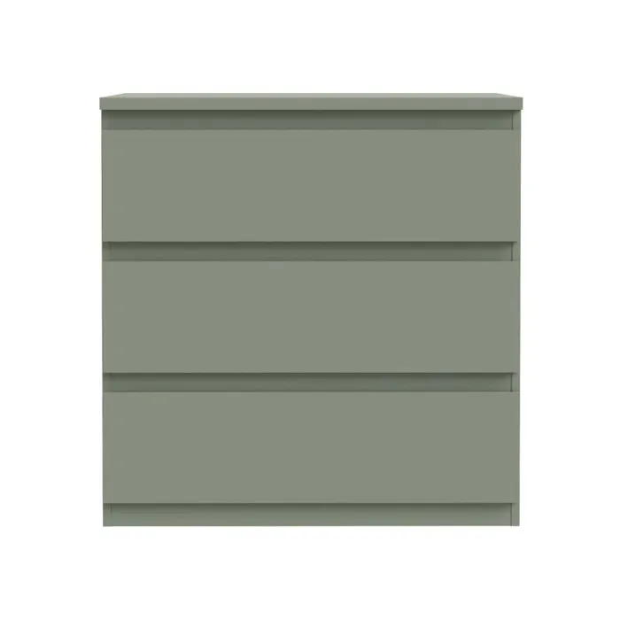EMOK211U59 Cómoda 3 cajones Verde salvia 77,2 x 42 x 79,8 cm