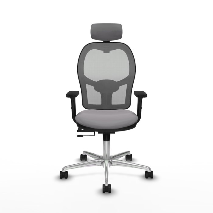 PIQUERAS Y CRESPO Silla de oficina Jorquera Gris con mecanismo Sincro/Traslack