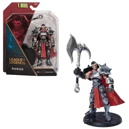 League of Legends - Figura de acción coleccionable de Darius de 10.2 cm con hacha y base de exposición - Spin Master 6062257